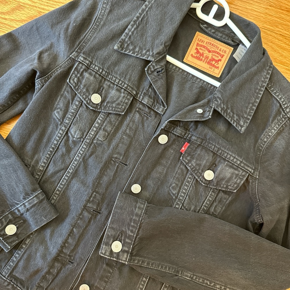 Levi's Black Denim Jacket in S